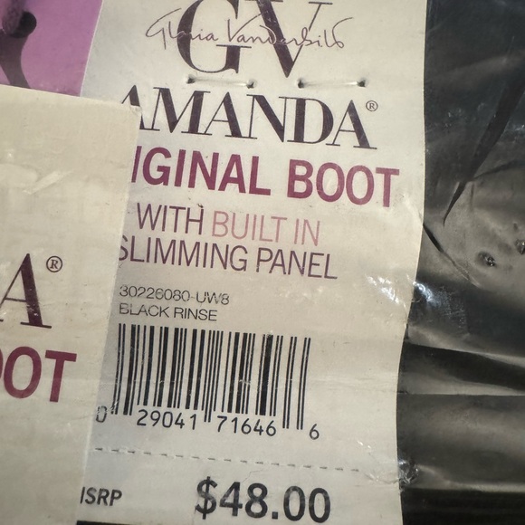 Gloria Vanderbilt Amanda OG Bootcut Jeans with Slimming Panel size 16 - black - Picture 7 of 8